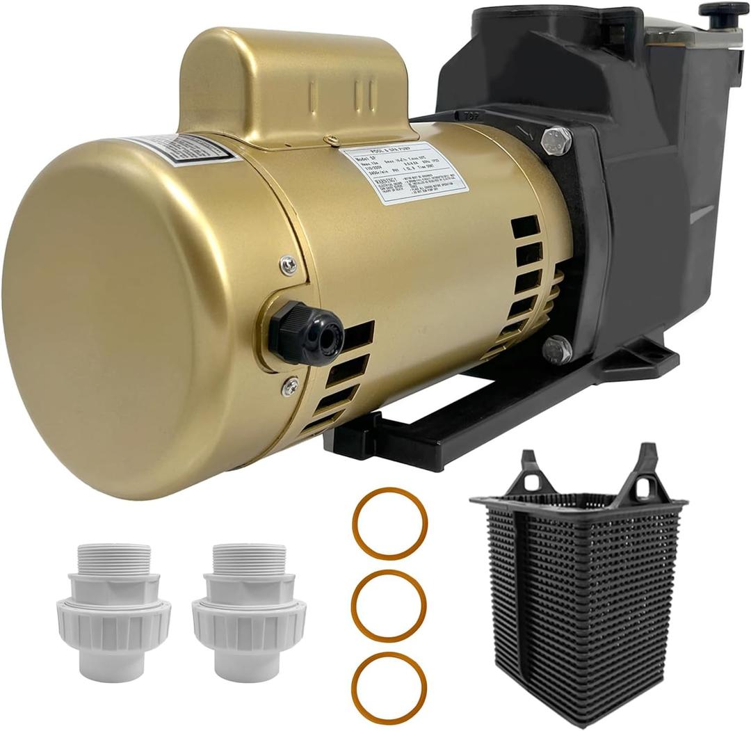 SP2610X15 1.5HP Inground Super Pool Pump Fits for Hayward W3SP2610X15 | 1 1/2HP Single Speed Pump 115V/230V for Swimming Pool & Spa