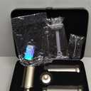 8-in-1 Professional Hot Air Styler&Hair Dryer Brush, Powerful Multi-Styler with Auto-Wrap Curler with Storage Case, Fast Drying Curling Straightening Volumizing Without Heat Damage(Gold)