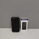 SSLOTSCASE for iPhone 17 Case with Card Holder & Kickstand & Slide Camera Lens Cover & Camera Stand & Wallet, Military-Grade Heavy Duty Hard Rugged Phone Case Cover for iPhone 17 6.3'' 5G 2025, Black