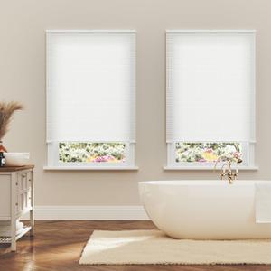Lumino 1" Light Filtering Vinyl Mini Blinds, 42" W x 64" L White