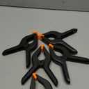 10 Pack 6 inch Plastic Spring Clamps, Black Heavy Duty Clips, Backdrop Clips, Plastic Clamps for Crafts, Backdrop Stand, Woodworking, Photography