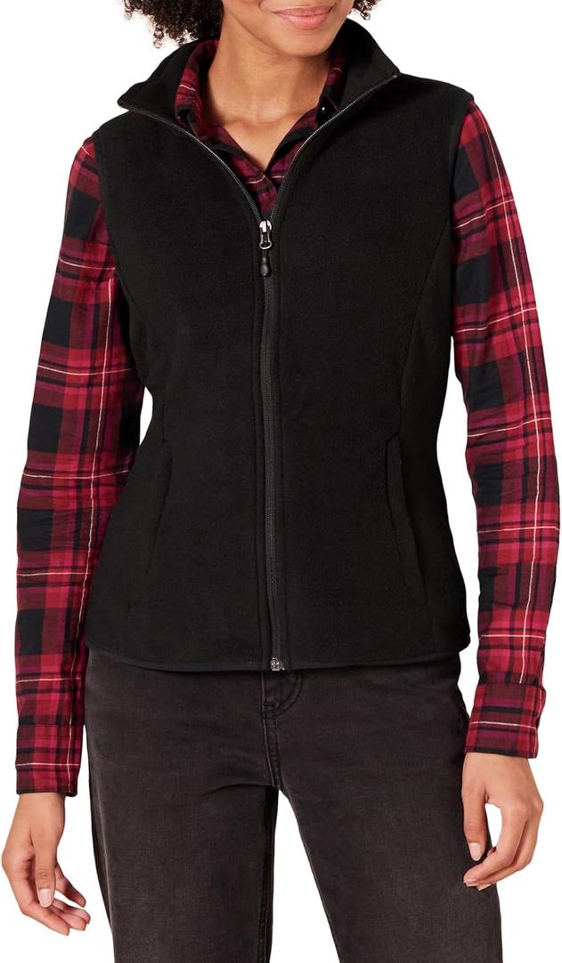 Amazon Essentials Women's Classic-Fit Sleeveless Polar Soft Fleece Vest, US L