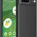 for Google Pixel 8 Case, Slim Fit Design, Flexible Frosting TPU Scratch-Resistant Phone Case, Black, Pack of 3 