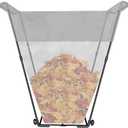 JoyHalo Outdoor Trash Bag Holder Stand - Heavy Duty Metal Garden Garbage Bag Support Frame for 30-45 Gallon Capacity, Multi-Use Portable Yard Leaf Bag Stand for Leaves, Camping, Weeding, Lawn Party, Green Color