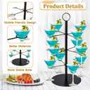 Cocktail Tree Stand for Drinks, Metal Drink Tower 3 Tiers 12 Holders Champagne Tower for Bar Stand Parties Martini Margarita Cups