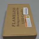 Weatherproof Flameless Candles with 6 H Timer-1000 Hours Long Life, Waterproof Battery Operated Flickering LED Pillar Candles,Outdoor Candles for Chiristmas Thanksgiving Halloween  4" 5" 6" Ivory)