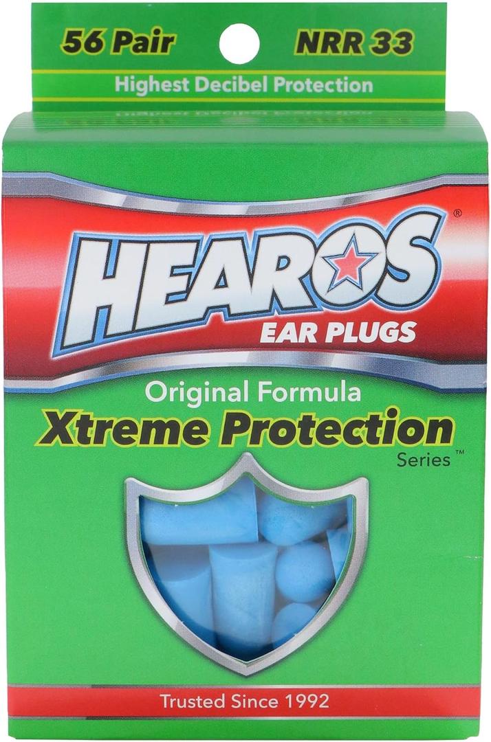 HEAROS Xtreme Protection Series Ear Plugs, Blue, 56 Pair