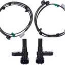 Rear Left and Right ABS Wheel Speed Sensor and Wiring Harness for Toyota Tacoma 2005-2015