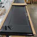 BarnSmith Bifold Barn Door, 1 Panel Vinyl Wrapped Textured Black Bifold Closet Door, Hollow Core Interior Barn Doors with Hardware Kit, Black