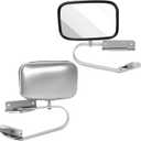 ECCPP Manual Side View Mirrors Plastic Pair Set for Ford for F-Series for F150 for F350 Bronco Pickup Truck SUV