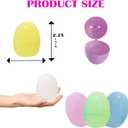 The Dreidel Company Fillable Easter Eggs 100-Pack, Pastel Colorful Bright Plastic Easter Eggs with Hinge, Perfect for Easter Egg Hunt, Surprise Egg, Easter Hunt,2.25" Fillable Eggs