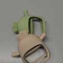 ChooKaChoo 2 Pack Baby Teething Toy Silicone Teething Mitten for Babies Over 3 Months Anti Dropping Wrist Hand Teethers Baby Chew Toys for Sucking Needs, BPA Free