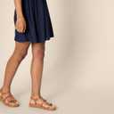 Amazon Essentials womens Strappy Flatform Sandals (9, Tan)