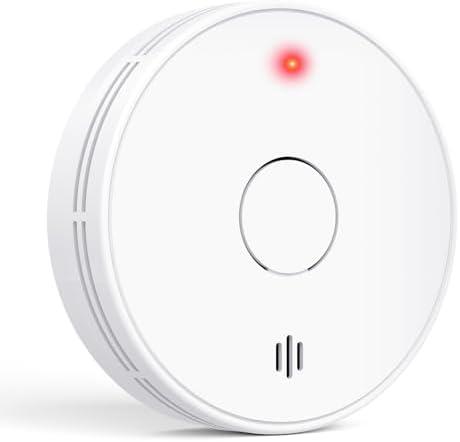 Alertlink Smoke Alarm with LED Indicator with Mute Button, Fire Alarm Smoke Detector with Built-in 10 Year Battery, Model VS02