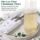 Reli. Champagne Flutes Plastic (50 Pack, 9oz) Clear, Stemless | Disposable Mimosa Glasses for Champagne, Mimosa, Cocktail, Wedding/Parties | BPA-Free Plastic Champagne Flutes, Shatterproof Cups