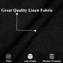 decorUhome Summer Decorative Throw Pillow Covers 20x20 Set of 2 Square Faux Linen Outdoor Neutral Farmhouse Pillow Covers with Stitched Edge for Couch Sofa Living Room, Black