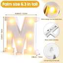 Woanger 8 Pcs 2026 Prom Light up Letters Sign Set LED Graduation Decorations Marquee Class of 2026 Ornaments for Graduation High School College Table Home Party Supplies, Battery Operated