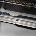 Gourmia GTF7350 6-in-1 Multi-function, Stainless Steel Air Fryer Oven - 6 Cooking Functions - Fry Basket, Oven Rack, Baking Pan & Crumb Tray, Included + Recipe Book (Stainless Steel)