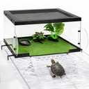 AZV Turtle Basking Platform,XLarge Turtle Topper Escape-Proof Side Panels