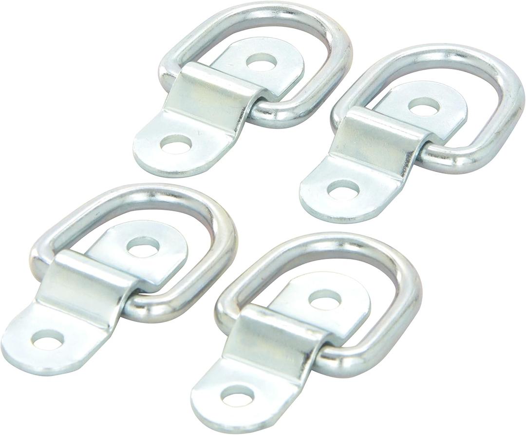 Progrip 822640 Light Duty Truck and Trailer Cargo Surface Mount Tie Down with D Ring Pack of 1 
Silver