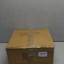 Semi Flush Mount Ceiling Light Fixture, Vintage Matte Black 3-Light Fixture with Etched Crystal Glass Shade for Kitchen,Hallway, Entryway, Bedroom (No E12 Bulbs Included) (12in)