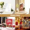 Acrylic Sign Holder 8.5X11 Gold Frames Double-Sided Gold Picture Frames for Flyer Holder Menu Holder Wedding Table Number Holder Christmas Photo Frame with Removable Sticky Dots -6 Pack