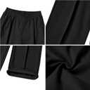 ODIZLI Women's High Waist Wide Leg Pants Casual Trousers Sweatpants Lounge Wear Fashion (M)