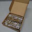 Goldenwarm 10 Pack 3 inch Gold Cabinet Handles Brushed Gold Cabinet Pulls Stainless Steel Drawer Pulls, Durable Kitchen Cabinet Handles - Bathroom Bedroom Dresser Handles Easy DIY Upgrade (3in Hole Centers)