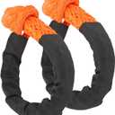 2Pcs Synthetic Soft Shackle Breaking Strength Lightweight Rope Shackle for Trucks Suvs Offroad Vehicles