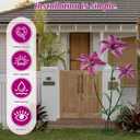 Giant Artificial Flower 3PCS 3D Realistic Waterproof Fake Flowers Durable Easy Maintenance Perfect for Home Garden Weddings Events Christmas Graduation Party Decorations (Swallow-Mauve)