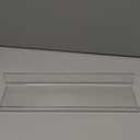 upsimples Acrylic Shelves for Bathroom Storage, 15" Floating Shelves Wall Organizer for Perfume, Make up, Skincare, Kids Bookshelf for Bedroom, Nursery, Living Room Decor, Clear, 4 Pack