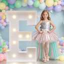 JoyMuse Marquee Letters 3 Feet Tall, Light Up Letters 3FT with Lights, Large Letters for Party, Letter E Light Up Letters for Graduation Proposal Wedding Birthday Homecoming Decorations