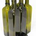 Nicebottles Olive Oil Bottles with Cap & Pourer Fitment, Green, 750ml - Pack Of 6