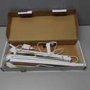 LED Desk Lamp, Manicure Table Lamp, 16" Lamp Head, Dimmable Eye-Caring Drafting Light with 3 Color Modes, 10 Brightness Levels & Adapter, Memory Function(White)