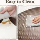 LEEVAN Rainbow Kitchen Mats for Floor Anti Fatigue,Waterproof Kitchen Rugs Sets of 2, Boho Non Slip Kitchen Rug, Cushioned Kitchen Floor Mats for Laundry Sink Office, Brown/White (17.3"x29"+17.3"x47"-0.47inch, Tan and White)