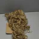 Rugelyss Long Wavy Wigs 28 Inches Natural Beige Mixed Blonde Synthetic Kinky Curly Hair Wig for Women(beige mixed blonde)