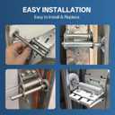 Terpheety Nylon Garage Door Rollers 10 Pack - 2" Quiet Garage Door Wheels Replacement with 6200-zz Bearings, Quiet & Smooth Operation, Garage Door Roller Parts for Standard Residential Garage Doors