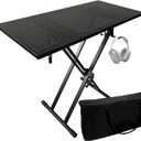 DJ Table Stand Audio Mixer Stand Portable Booth - 35" x 17.3" Versatile DJ Booth Stand for Piano, Laptops, Controllers, Midi Keyboards, and Audio Mixers, Mixer Pioneer DJ Controller Equipment