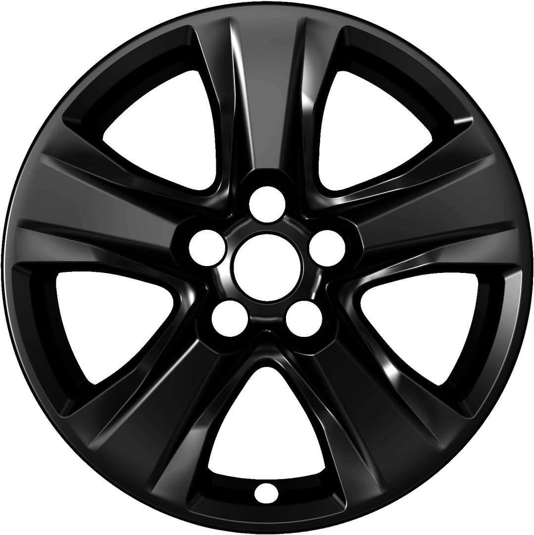 4-Pack Wheel Skins Compatible with Toyota RAV4 / RAV4 Hybrid 2019 2020 2021 2022 2023 2024, 17" 17 inch Alloy Wheel, Snap-on Wheel Cover Replacement, Bright Black Color