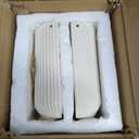 2 Pcs 5.9 Inch White Ceramic Wall Planter Modern Home Hanging Vase for Living Room Bedroom Bathroom Minimalist Indoor Ceramic Hanging Flower Vase for Dried Flowers Faux Greenery Plants