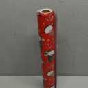 MAYPLUSS Red Christmas Wrapping Paper Roll - 17IN X 33FT - Christmas Nutcracker Gift Wrapping Paper Featuring Ballet Guitar Gold Star Reversible Gold for Kids, Holiday, New Year