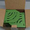 5 Inch Professional Sanding Discs Storage Bins - 6 Bins Set for Efficient Organization, Offset Snap-On Connection, Grit Classification, Space-Saving Design and Versatile Application, Green