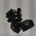 Black Dog Chain Collar Stainless Steel Black Dog Collar Adjustable Walking, Metal Cuban Link Dog Collar Chew Proof Double Row Chain Dog Collar for Large Small Medium Dogs (XL 26" -28")