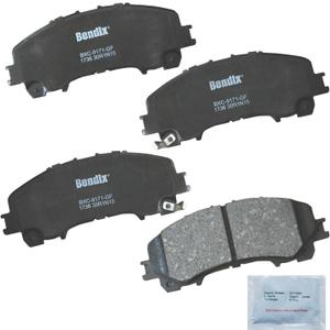 Bendix Priority1 CFC1736 Ceramic Front Brake Pads for INFINITI Q50 2014-2023; Q60 2016-2022; QX50 2016-2017, 2019-2023; QX55 2022-2024; Nissan Rogue 2014-2020 (3-row seat); X-Trail 2015, 2017-2023