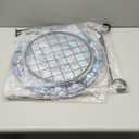 Cinnvoice Outdoor Side Table Round Small Mosaic Patio Accent Indoor End Plant Coffee Tea Table for Yard Patio Porch Garden Living Room, Bedroom(Mandala Style,18 Inch)