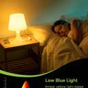 LEDERA LED Amber Light Bulbs, A19 9W(60W Equivalent) 2000K Amber Yellow LED Bulbs, E26 Base for Bedroom, Porch, Baby Nursery Room, Yard, Patio Lighting, Non-Dimmable, 6 Packs, 120VA1907W9E26