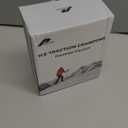 Ice Cleats for Shoes and Boots Men Women Trail Running 20 Stainless Steel Spikes Anti-Slip Footwear Traction Cleats Snow Grips Crampons for Hiking Ice Fishing Walking on Snow (Black-L)