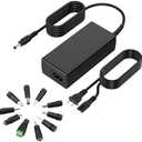 22V 3A AC DC Power Supply Adapter 22 Volts 3 Amps Wall Charger, DC Plug 5.5x2.1mm & 2.5mm with 5 Interchangeable DC Plugss