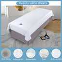 Premium Reusable Massage Table Sheets Bed Cover 47 x 90 Inches with Face Hole, Fitted Table for Master Massage, Waterproof and Oilproof, Stain and Wrinkle-Resistant, Machine Washable