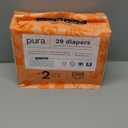 Pura Hypoallergenic Diapers, Size 2 (713 lbs) Totally Chlorine Free, Wetness Indicator, Suitable for Sensitive Skin, Soft Organic Cotton, Overnight, 3 Packs of 29 (87 Baby Diapers)